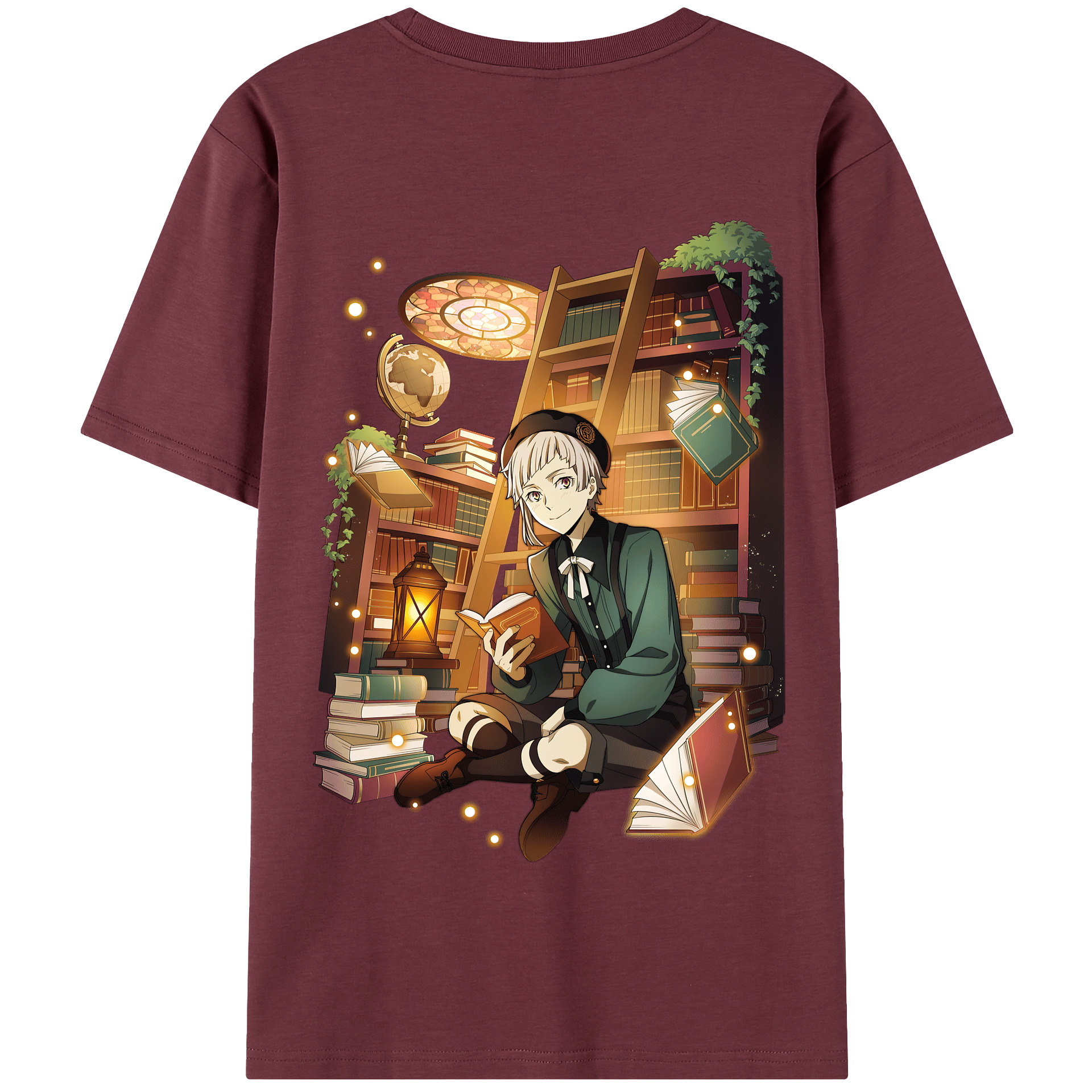 （画像用） 文豪ストレイドッグス Bungo Stray Dogs 綿100％半袖Tシャツ（背面プリント）